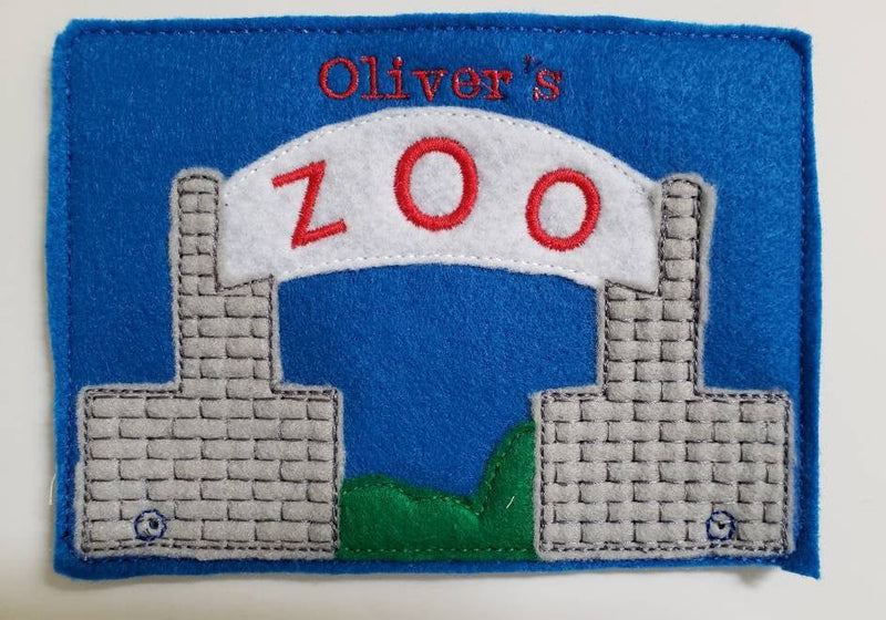 Zoo Animal Finger Puppets | Personalized Busy Bag Set-zoom-