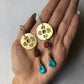 Turquoise Zia Drop Earrings