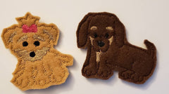 Dog Finger Puppets Set | Felt Puppet Toy with Storage Bag - Aware House