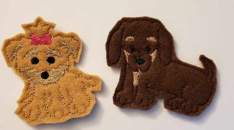 Dog Finger Puppets Set | Felt Puppet Toy with Storage Bag-zoom-