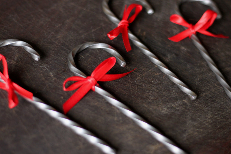 Steel Candy Cane Ornament-zoom-