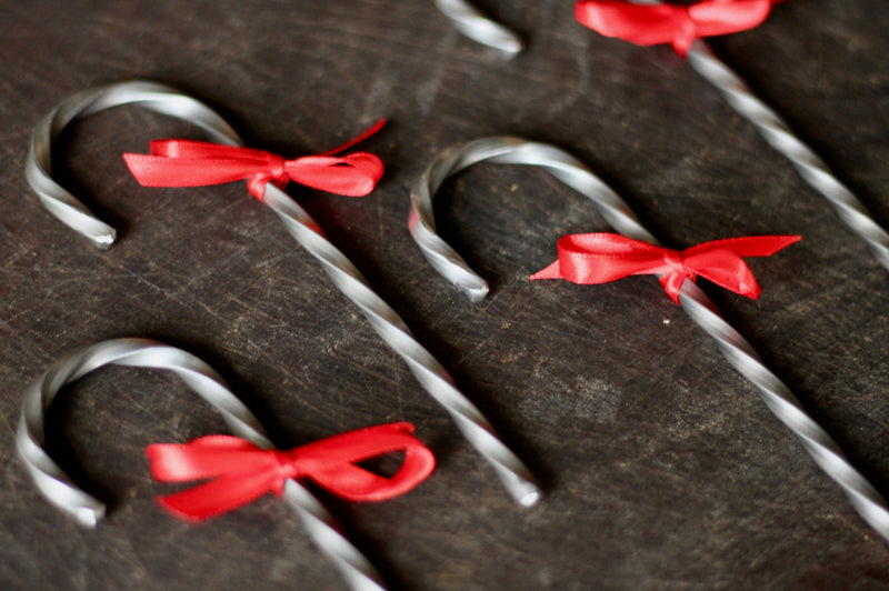 Steel Candy Cane Ornament-zoom-