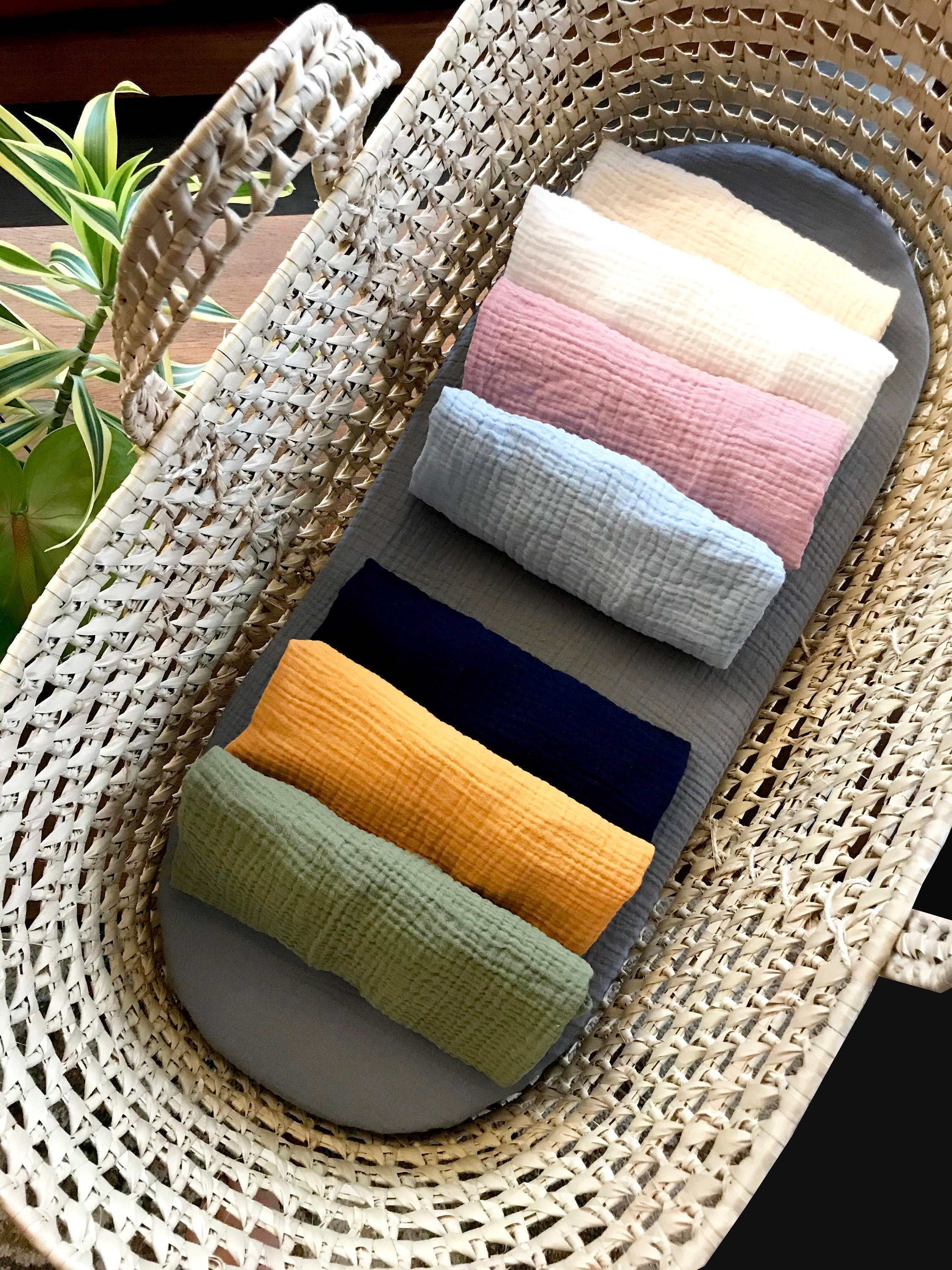 Organic Cotton Fitted Sheet | Soft Double Gauze-zoom-1