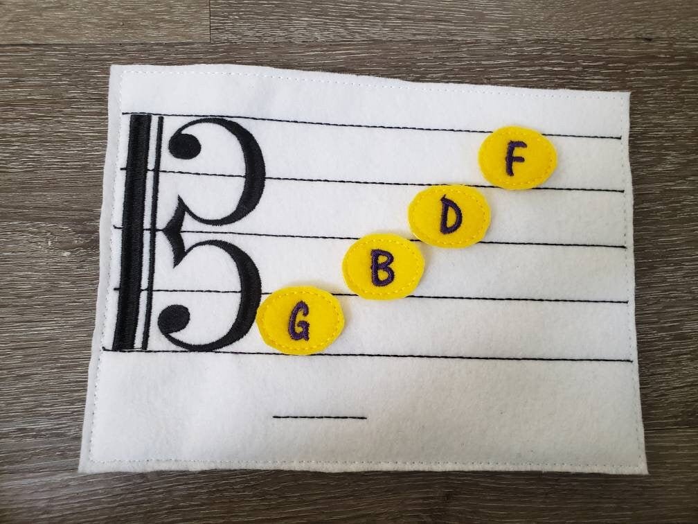Felt Music Learning Board | Alto Clef Educational Game - Aware House