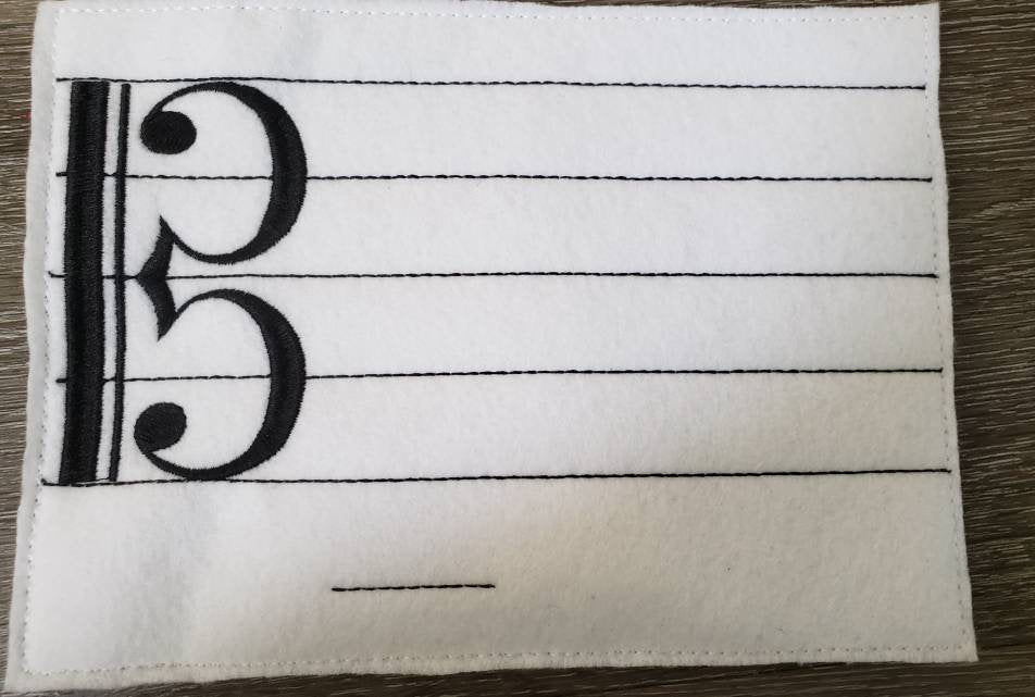 Felt Music Learning Board | Alto Clef Educational Game - Aware House