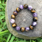 Amethyst & Tiger Eye Stretch Bracelet