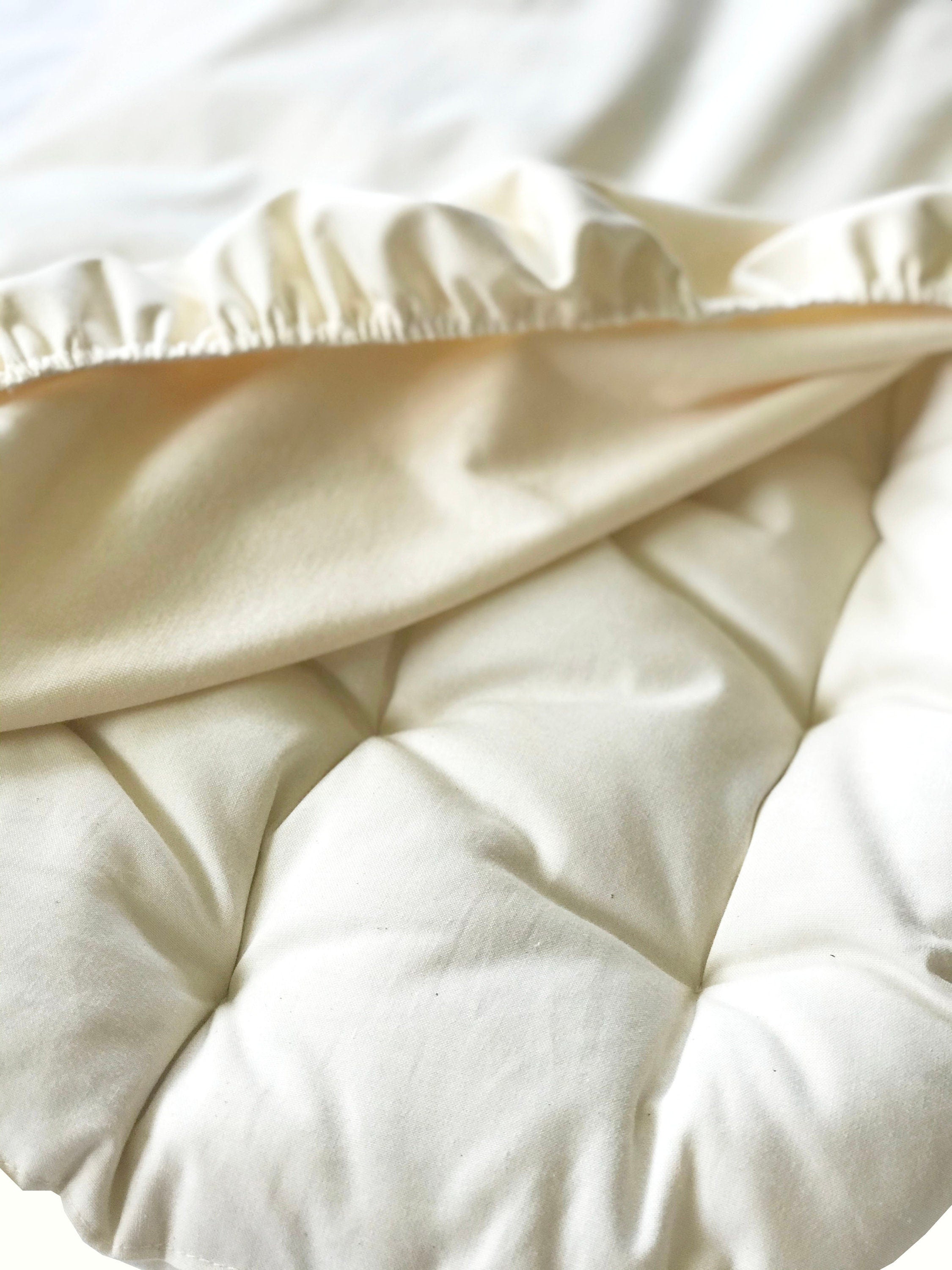 Waterproof Natural Ivory Sheet | Organic Cotton-zoom-3