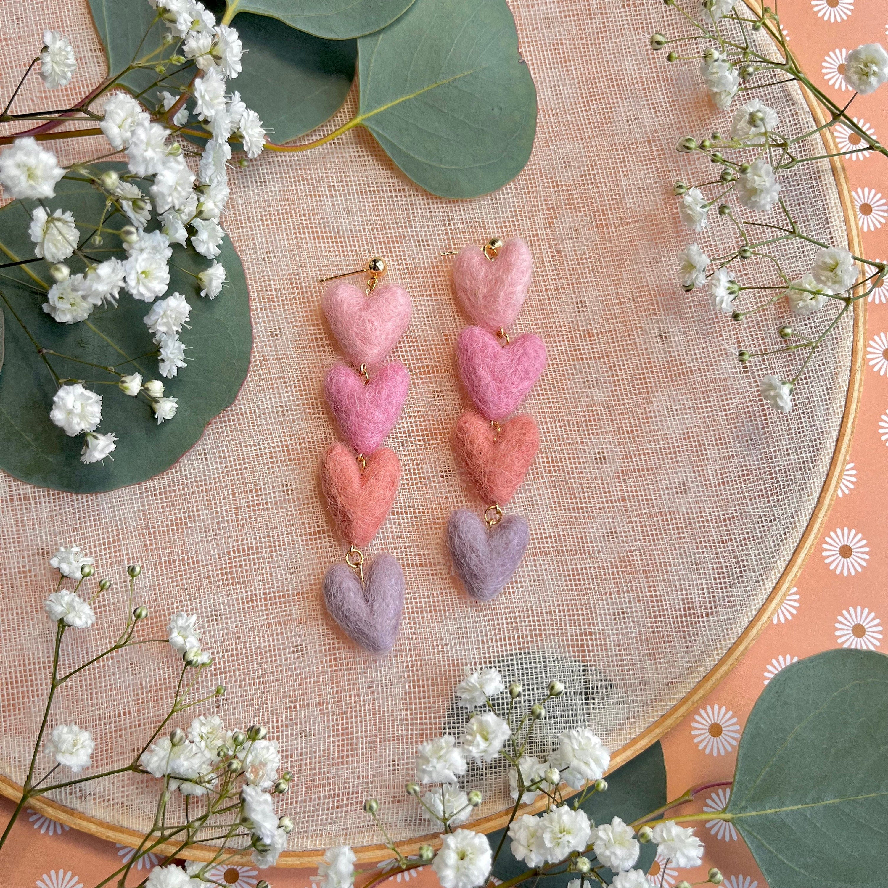 Mini Heart Felt Dangle-zoom-1