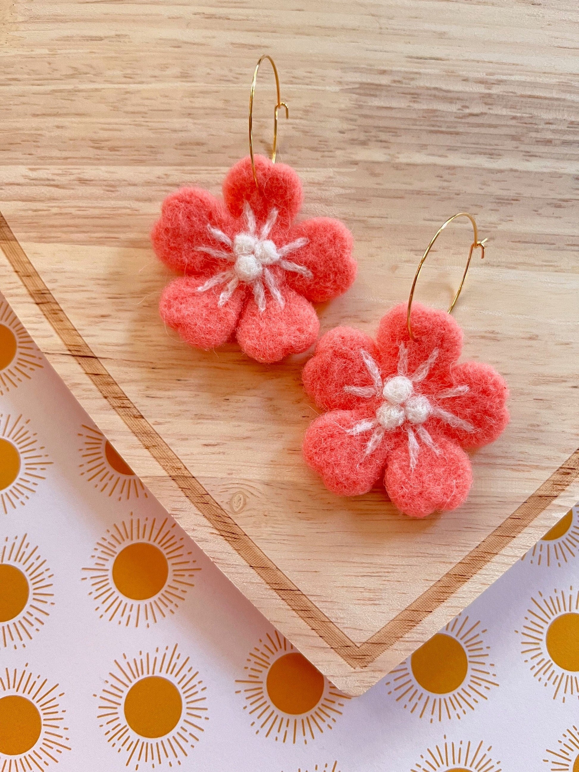 Sakura Flower Earrings-2