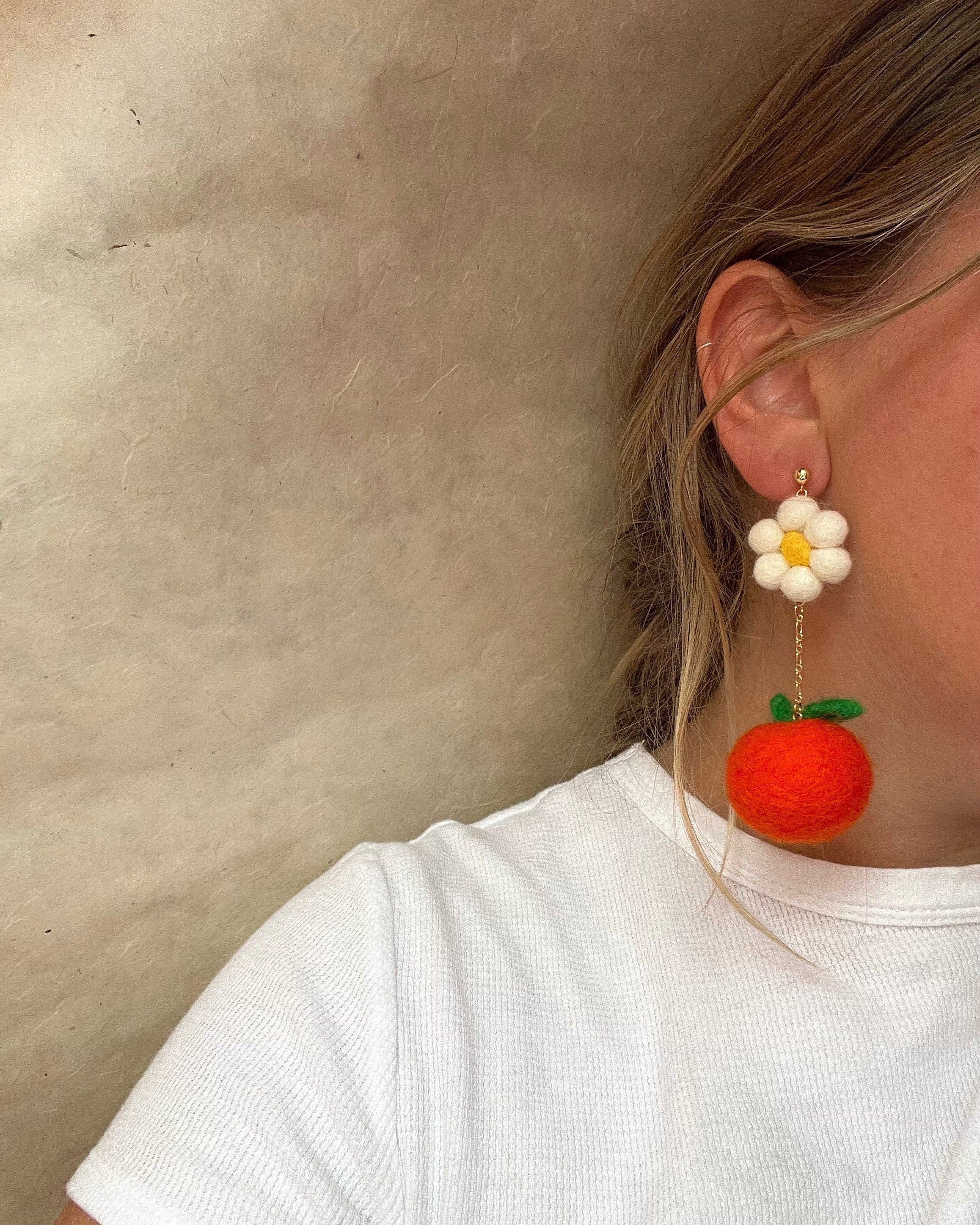Floral Citrus Earrings-zoom-1