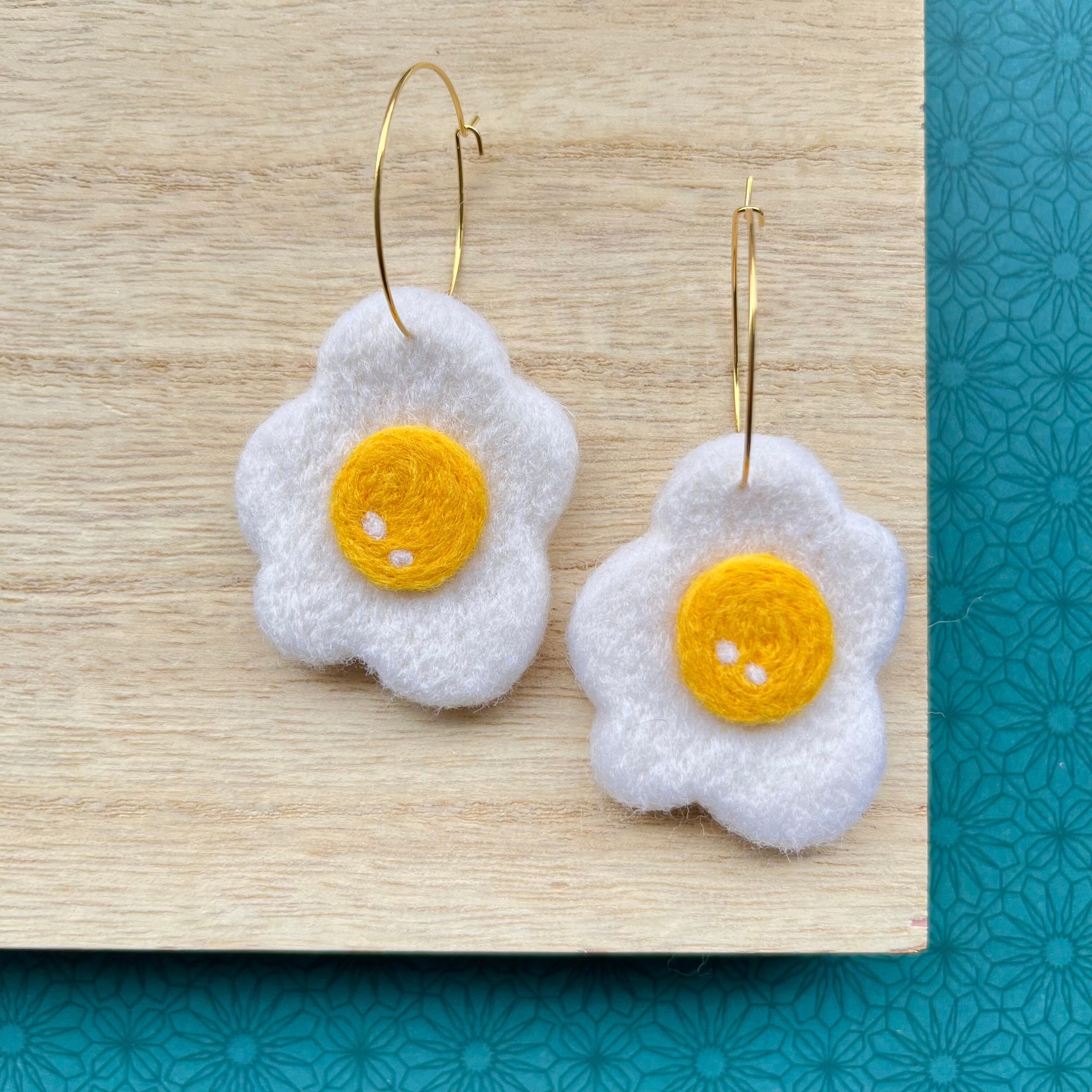 Fried Egg Earrings-zoom-2