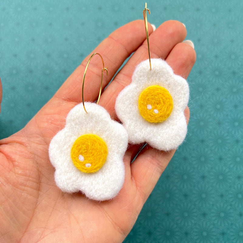Fried Egg Earrings-zoom-