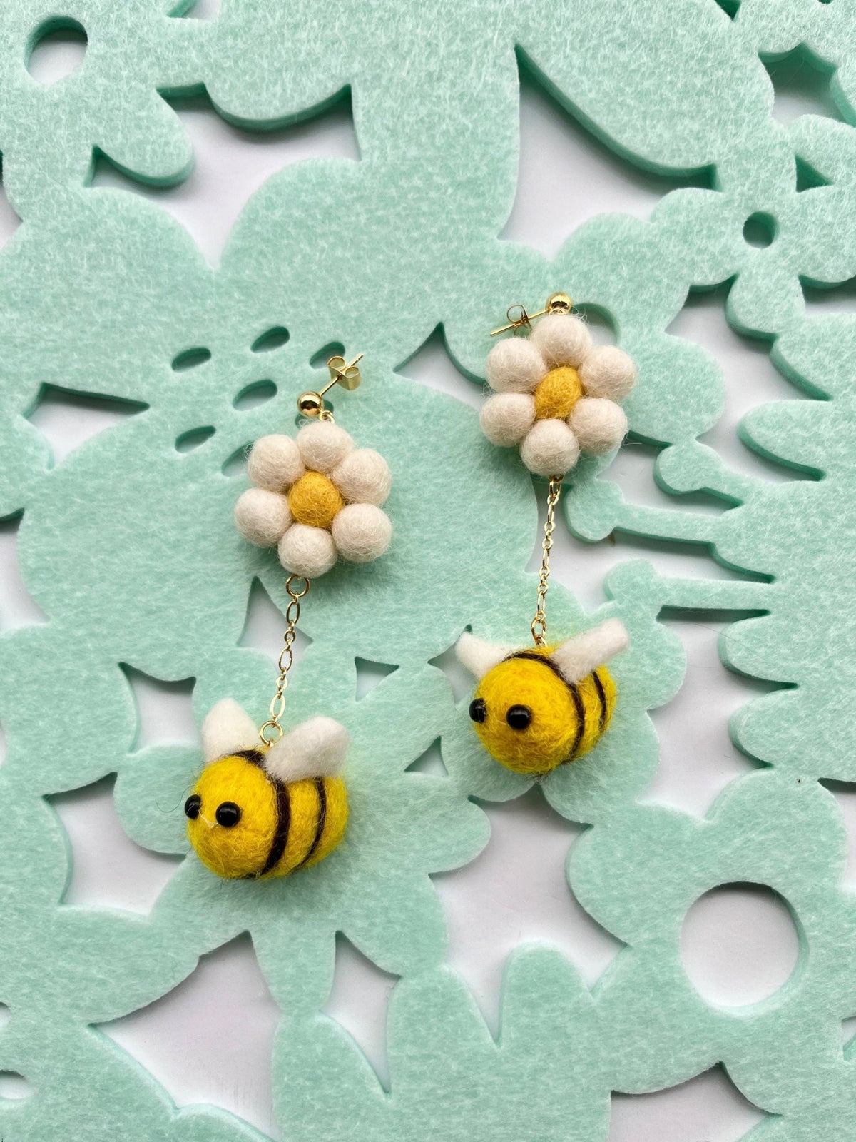 Spring Bee Earring - Aware House - Honey Loom Designs -