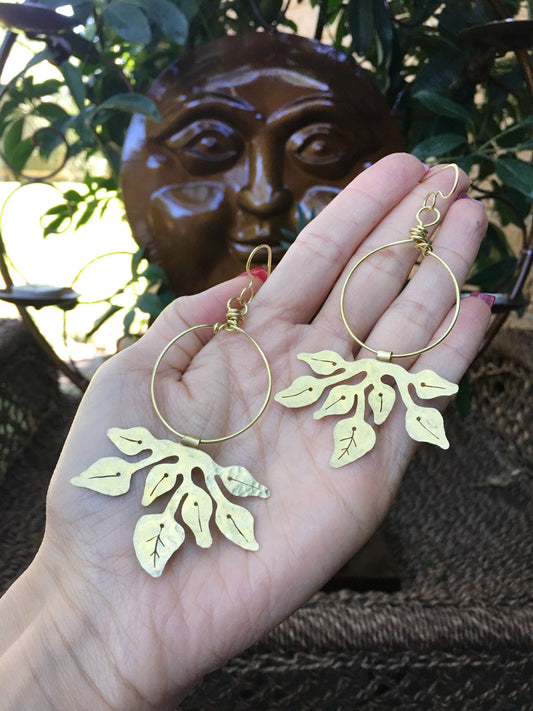 Houseplant Greenery Dangle Earrings