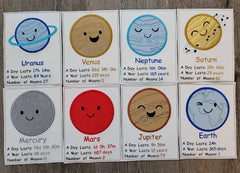 Planet Flash Cards | Outer Space Educational Learning Set - Aware House