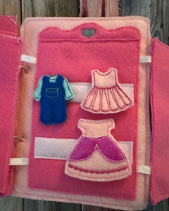 Felt Dollhouse Quiet Book | Interactive Toddler Activity Toy - Aware House