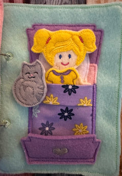 Felt Dollhouse Quiet Book | Interactive Toddler Activity Toy - Aware House