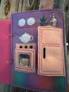 Felt Dollhouse Quiet Book | Interactive Toddler Activity Toy - Aware House