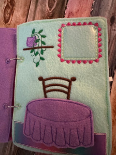 Felt Dollhouse Quiet Book | Interactive Toddler Activity Toy - Aware House