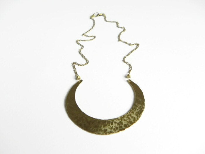 Crescent Moon Necklace-zoom-2
