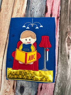 Portable Felt Dollhouse Quiet Book | Children's Activity Toy - Aware House