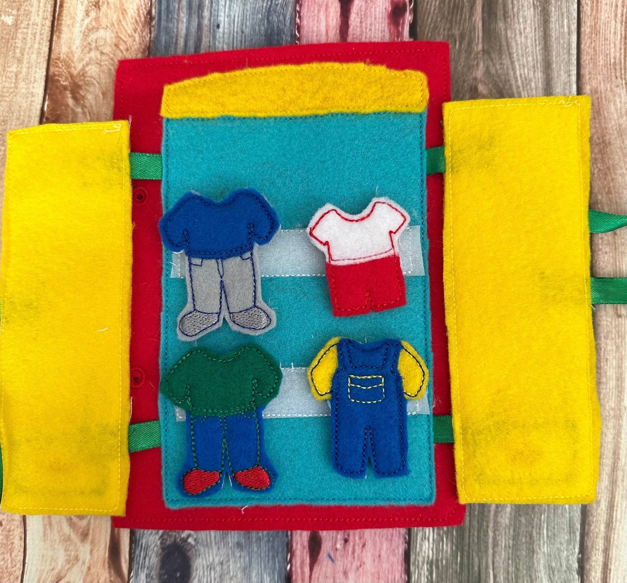Portable Felt Dollhouse Quiet Book | Children's Activity Toy - Aware House