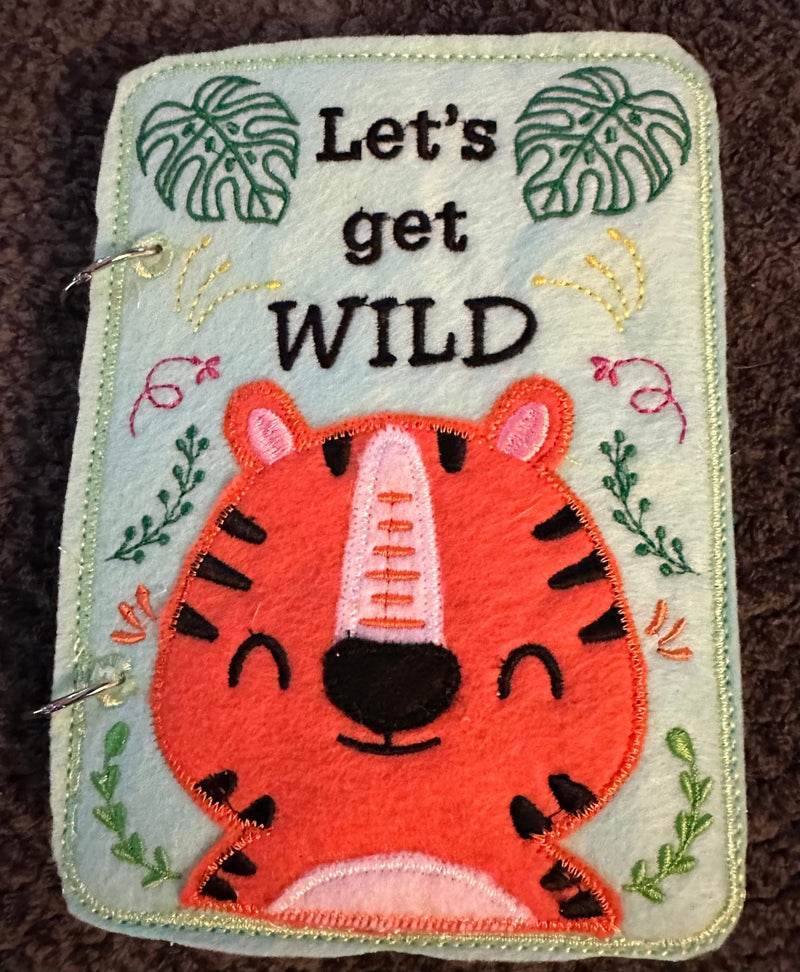Jungle Animal Quiet Book | Interactive Toddler Activity Toy-zoom-