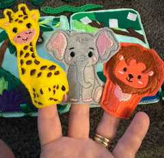 Jungle Animal Quiet Book | Interactive Toddler Activity Toy - Aware House