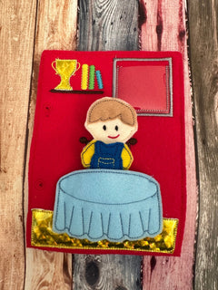 Portable Felt Dollhouse Quiet Book | Children's Activity Toy - Aware House