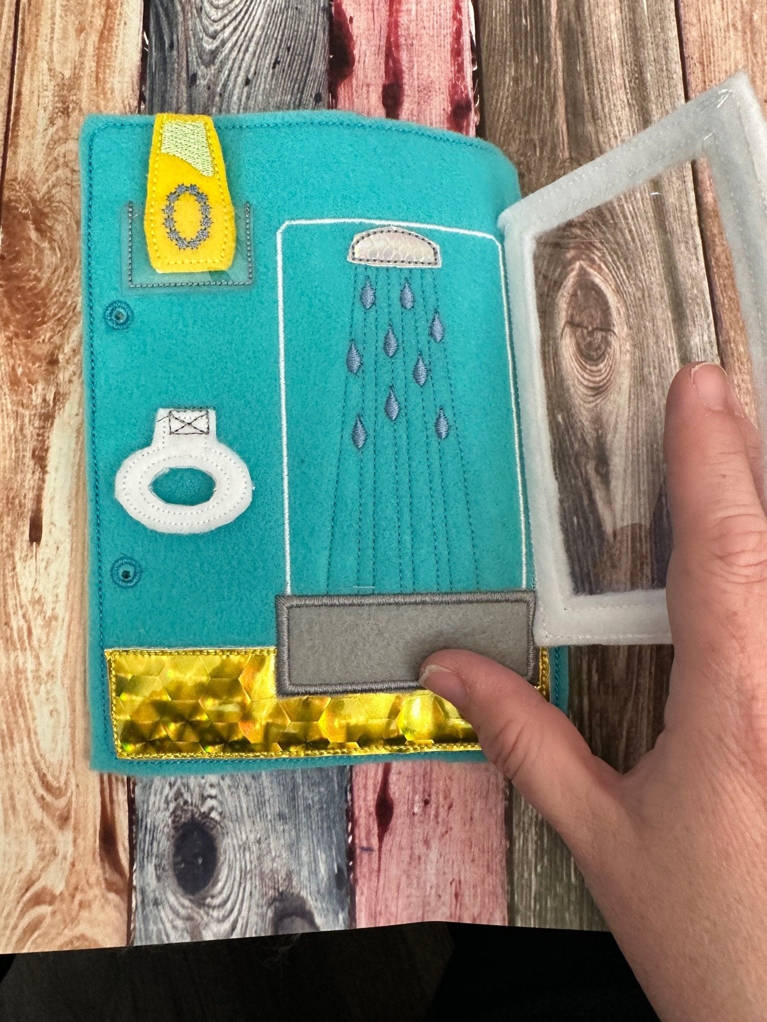 Portable Felt Dollhouse Quiet Book | Children's Activity Toy - Aware House
