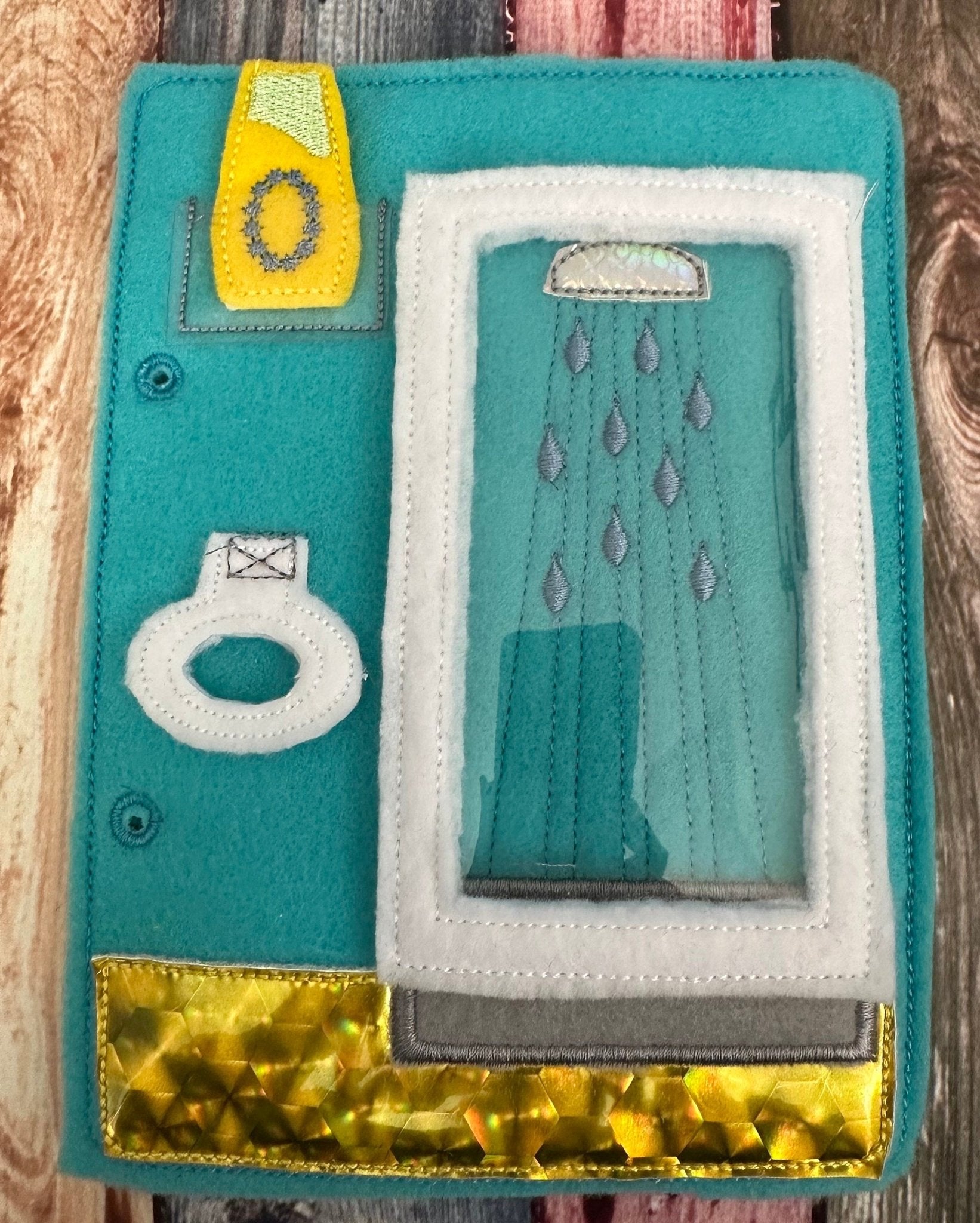 Portable Felt Dollhouse Quiet Book | Children's Activity Toy - Aware House