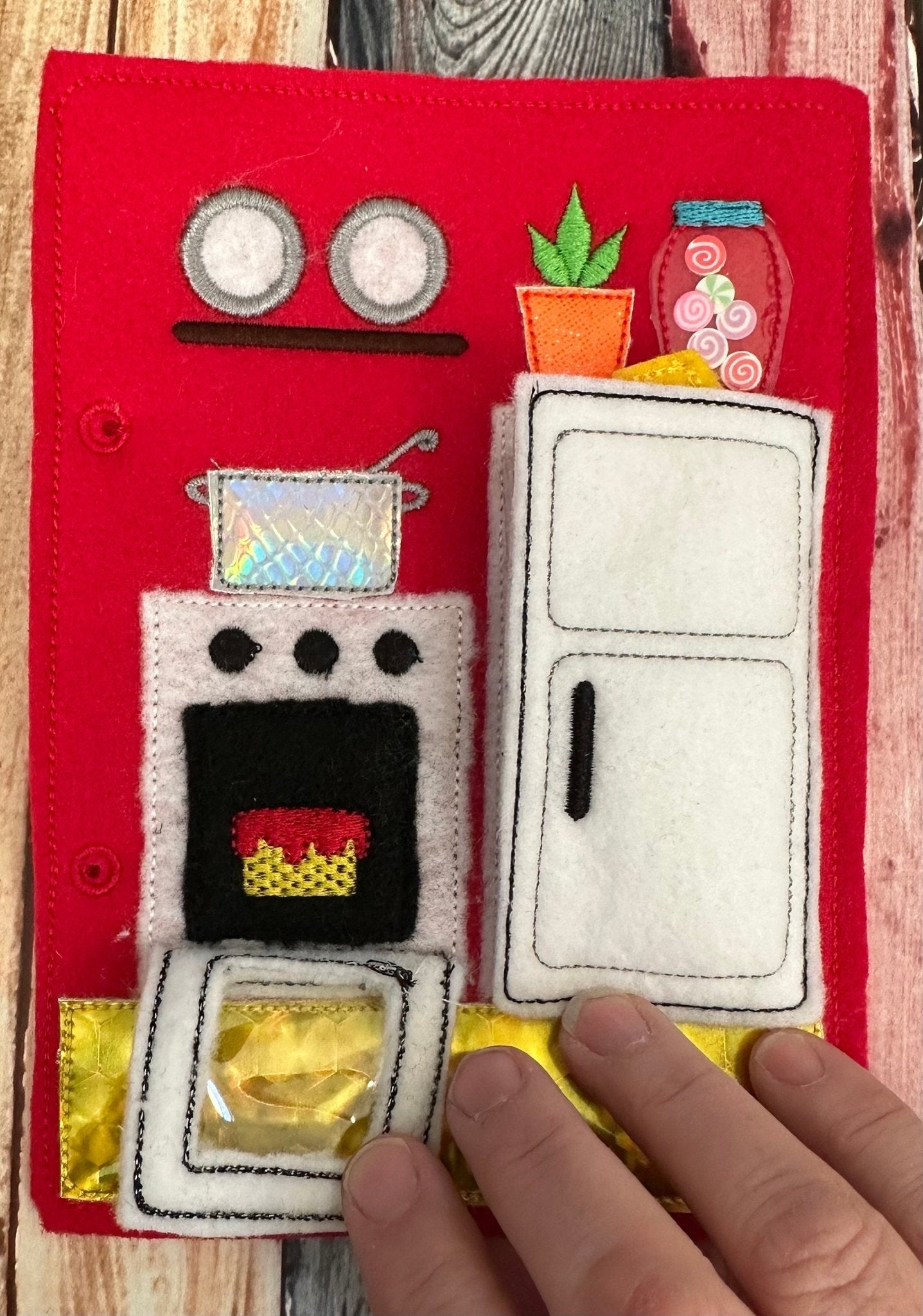 Portable Felt Dollhouse Quiet Book | Children's Activity Toy - Aware House