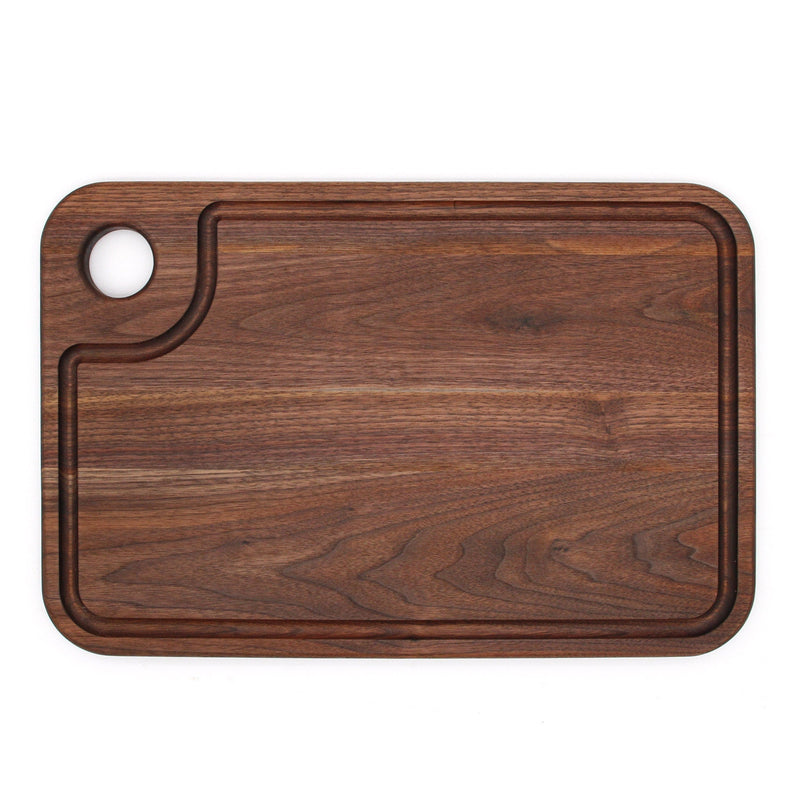 Large Wood Cutting Board with Thumb Hole & Juice Groove-zoom-