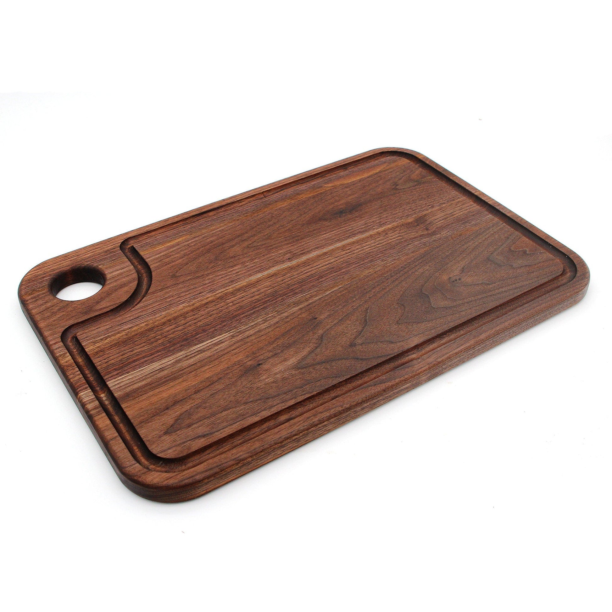 Large Wood Cutting Board with Thumb Hole & Juice Groove-1