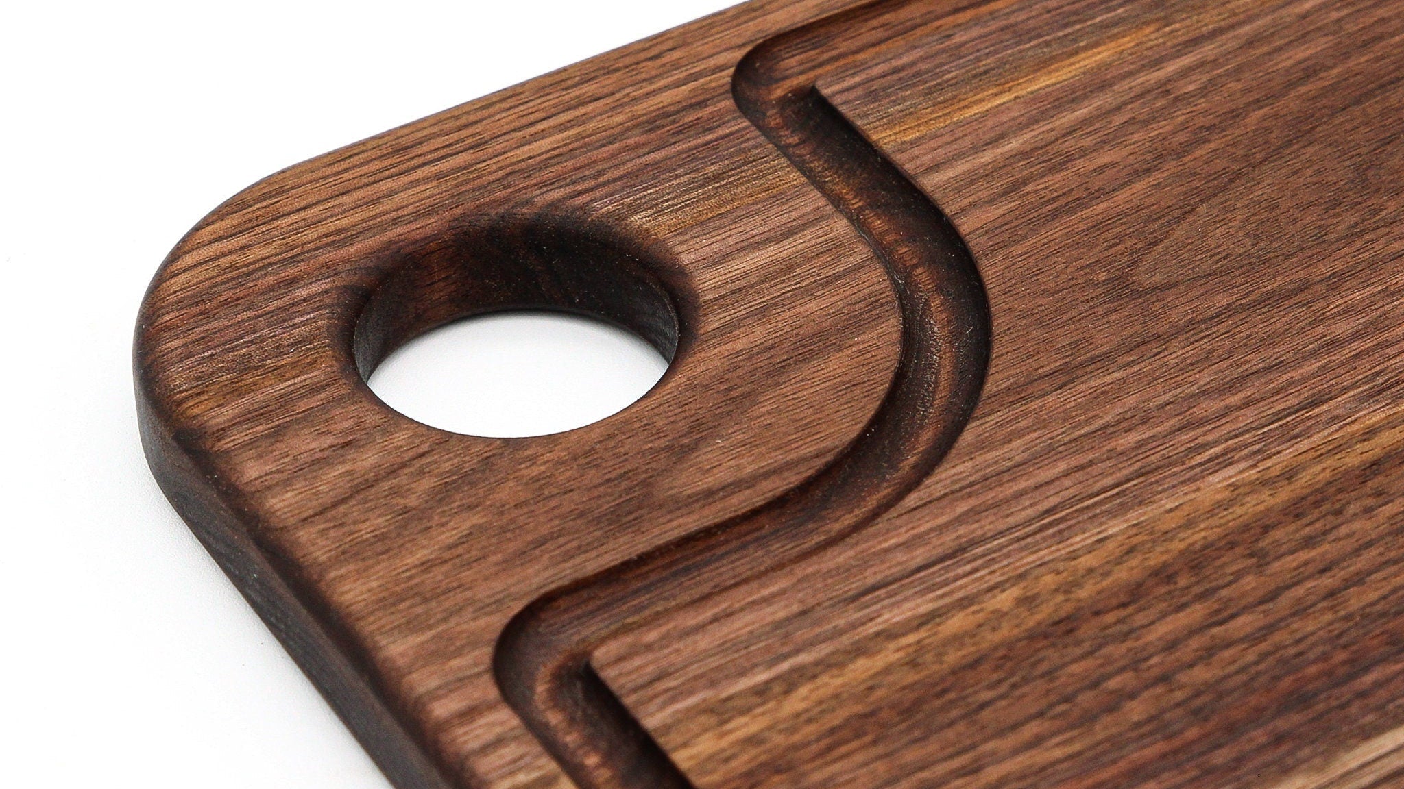 Large Wood Cutting Board with Thumb Hole & Juice Groove-zoom-5