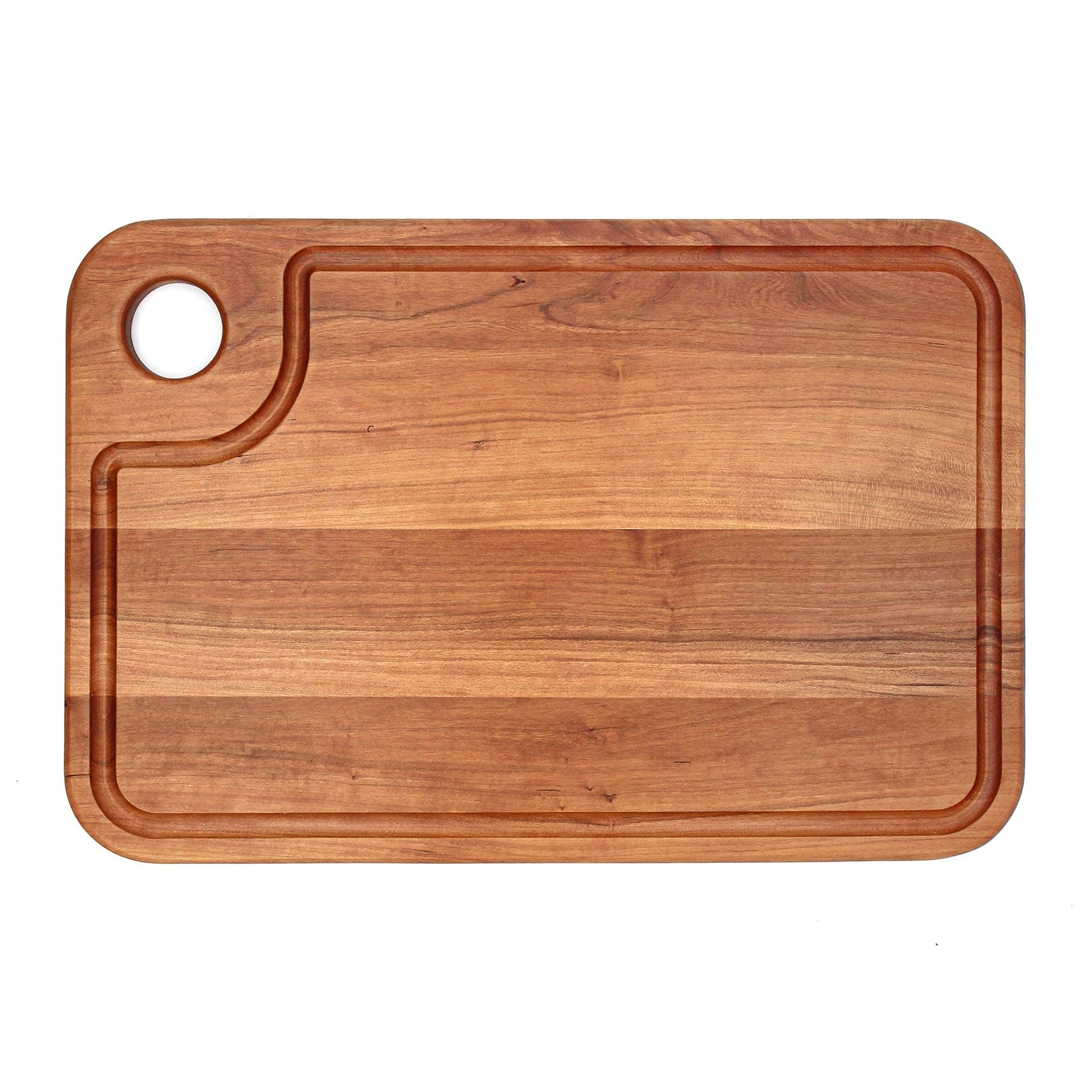 Large Wood Cutting Board with Thumb Hole & Juice Groove-8