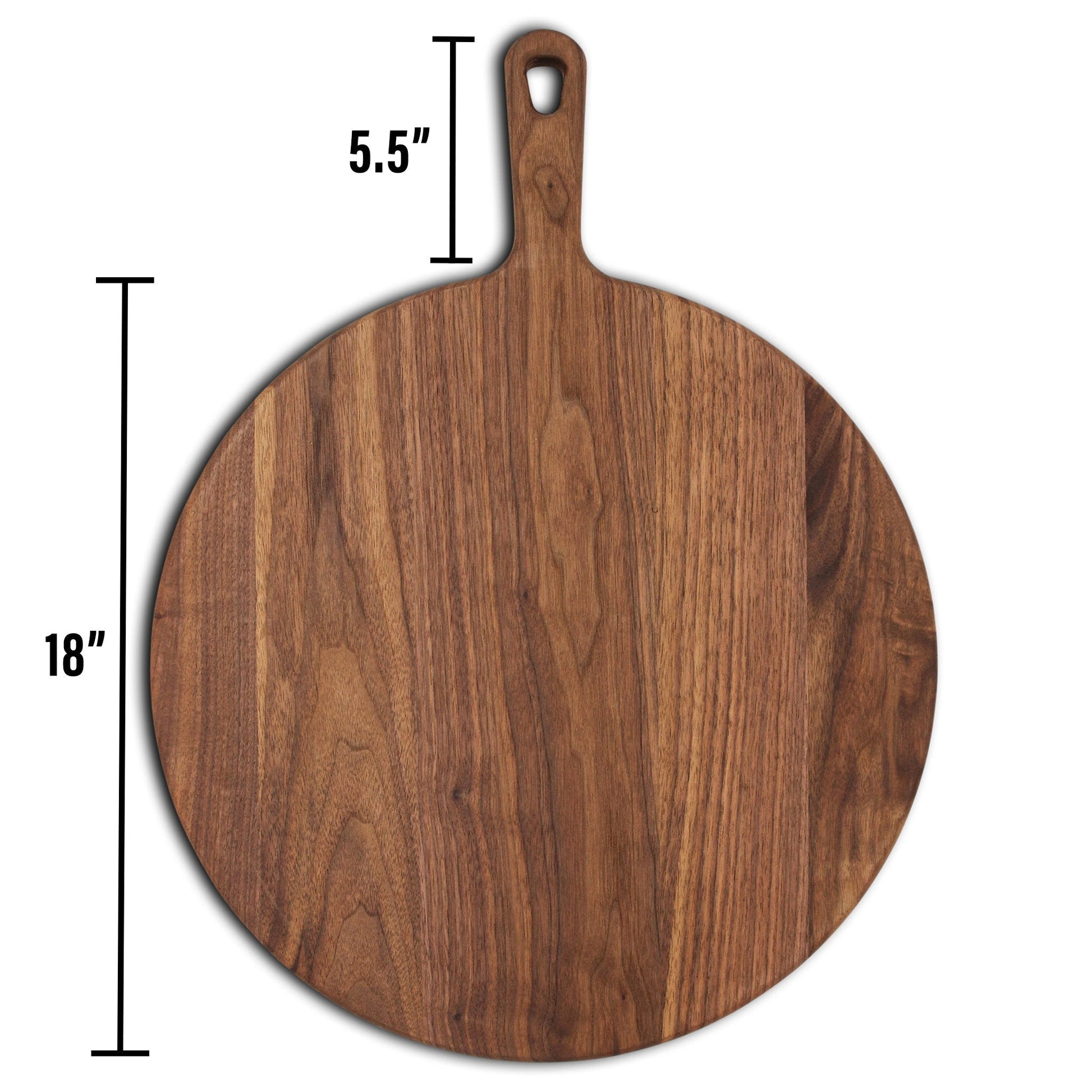 Walnut Paddle Cutting Board With Handle-3