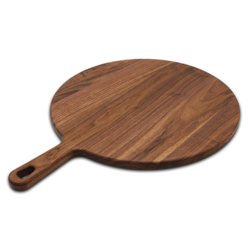 Walnut Paddle Cutting Board With Handle-zoom-