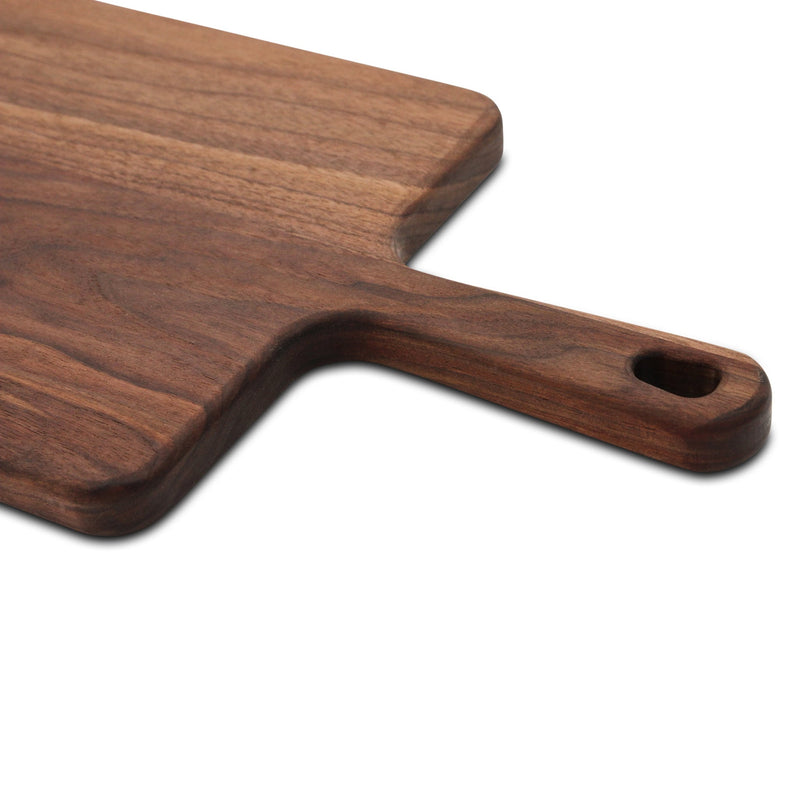 Walnut Paddle Cutting Board With Handle-zoom-