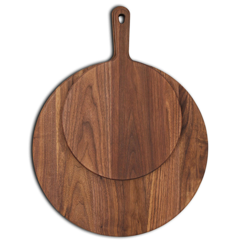 Walnut Paddle Cutting Board With Handle-zoom-