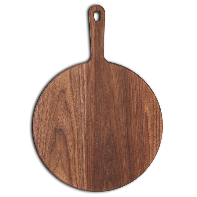 Walnut Paddle Cutting Board With Handle-zoom-