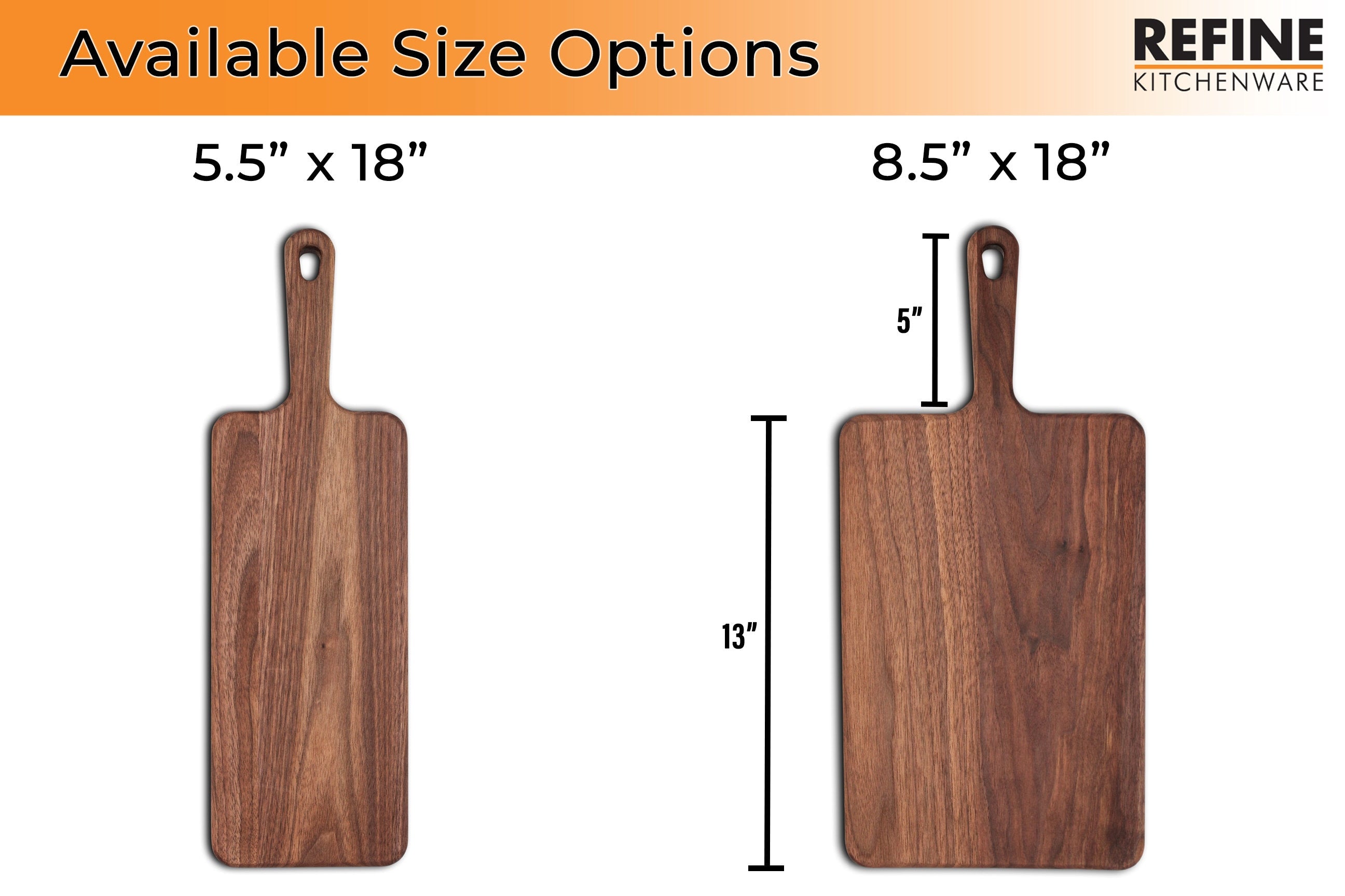 Walnut Paddle Cutting Board With Handle-zoom-2