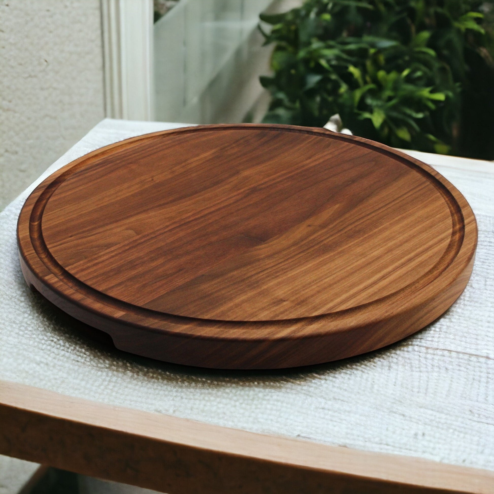 Extra Large Round Wood Cutting Board-1