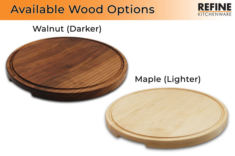 Extra Large Round Wood Cutting Board-zoom-