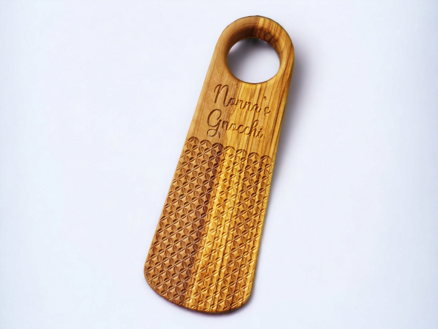 Ridged Olive Wood Gnocchi Board