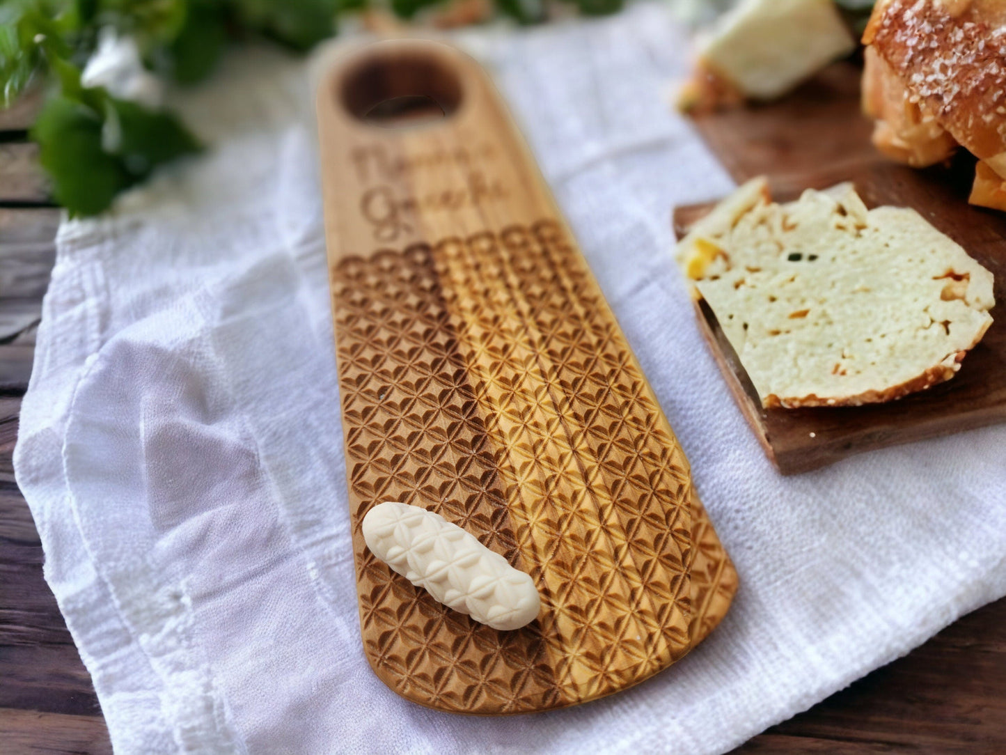 Ridged Olive Wood Gnocchi Board