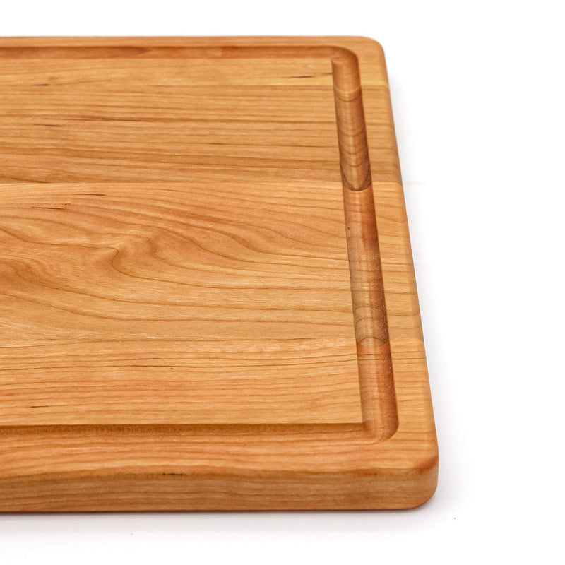 Large Cherry Wood Cutting Board With Juice Groove-zoom-