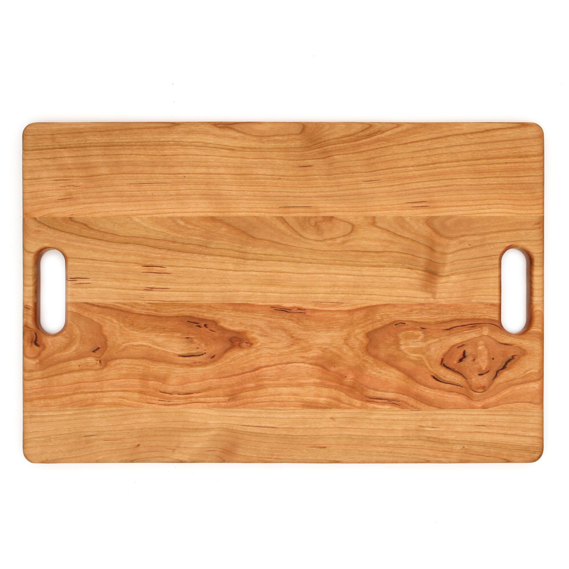 Large Cherry Wood Cutting Board With Juice Groove and Handles-zoom-5