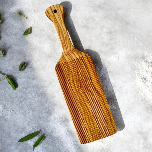 Zig-Zag Olive Wood Gnocchi Board