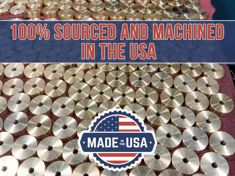 Premium Brass Cutting Board Feet | Set of 4-zoom-